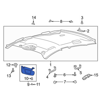 Lincoln OE - Right Sun Visor