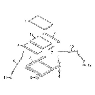 Lincoln OE - Roof - Sunroof (With Sunroof, W/O Panoramic Roof)