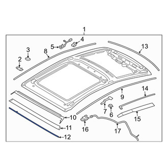 Lincoln OE - Front Sunroof Seal