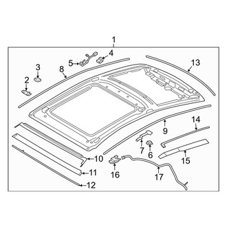 Lincoln OE - Roof - Sunroof (With Panoramic Roof, Frame & Seals)