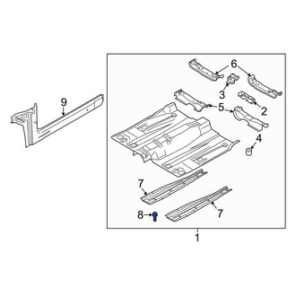 Lincoln OE - Floor Side Rail Bolt
