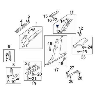 Lincoln OE - Trunk Trim Scuff Plate Clip