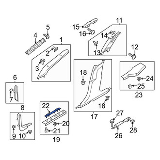 Lincoln OE - Door Trim Sill Plate Insert