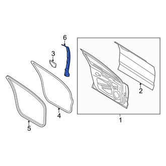 Lincoln OE - Front Right Door Shell Seal