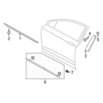 Lincoln OE - Door Molding Clip
