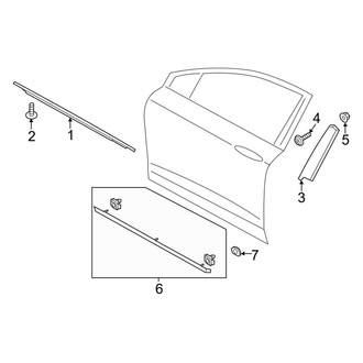 Lincoln OE - Front Door - Exterior Trim