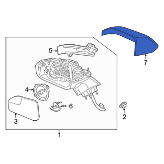 Lincoln OE - Front Right Door Mirror Cover