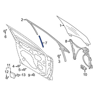 Lincoln OE - Door Glass Seal