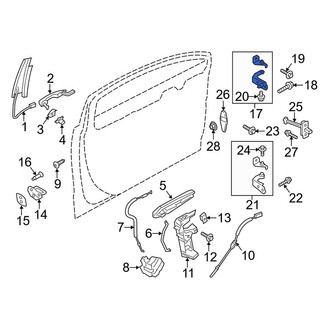 Lincoln OE - Front Left Upper Door Hinge