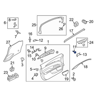 Lincoln OE - Door Interior Trim Panel Bolt