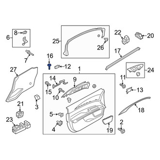 Lincoln OE - Door Interior Trim Panel Bolt