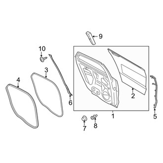 Lincoln OE - Rear Door - Door & Components