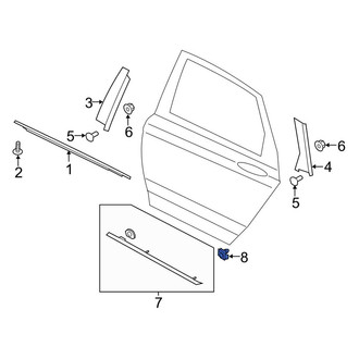 Lincoln OE - Door Molding Clip