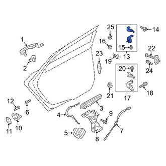 Lincoln OE - Rear Left Upper Door Hinge