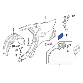 Lincoln OE - Rear Quarter Panel Vent
