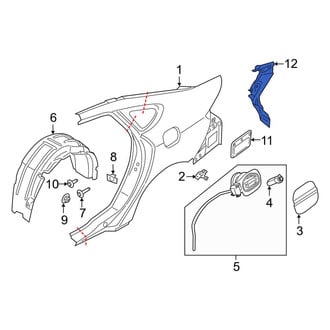 Lincoln OE - Rear Right Tail Light Pocket