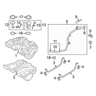 Lincoln OE - Fuel System Components (AWD 2.0L)