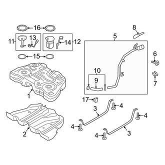 Lincoln OE - Fuel System Components (3.7L)