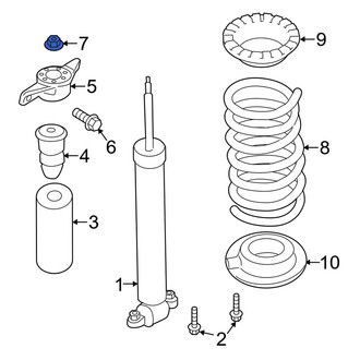 Lincoln OE - Rear Upper Suspension Shock Absorber Nut