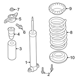 Lincoln OE - Rear Suspension - Shocks & Components (AWD)
