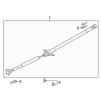 Lincoln OE - Rear Suspension - Drive Shaft (AWD 3.7L)