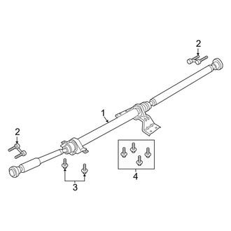 Lincoln OE - Rear Suspension - Drive Shaft (AWD 3.0L)