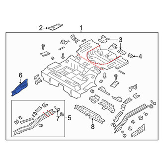 Lincoln OE - Right Floor Pan Reinforcement