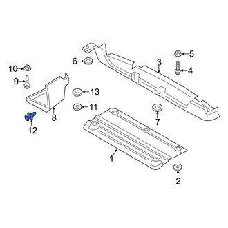 Lincoln OE - Floor Pan Splash Shield Clip