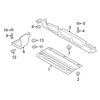 Lincoln OE - Rear Body & Floor - Rear Floor & Rails (Insulators & Deflectors)