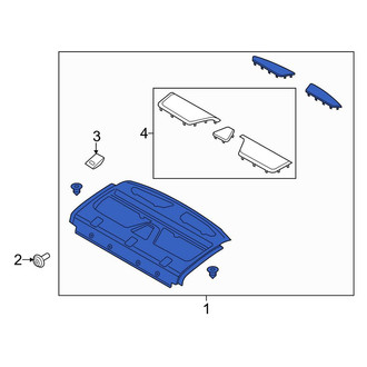 Lincoln OE - Rear Package Tray Trim