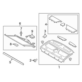 Lincoln OE - Rear Body & Floor - Interior Trim (Package Tray, With Rear Blind)