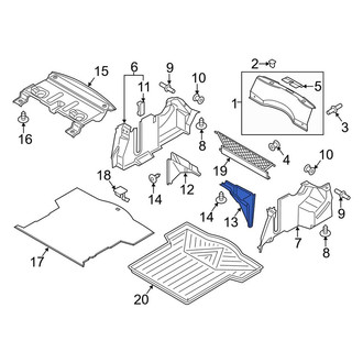 Lincoln OE - Rear Left Upper Trunk Trim Panel