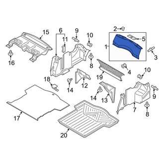 Lincoln OE - Rear Trunk Trim Scuff Plate