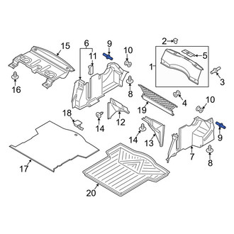 Lincoln OE - Trunk Trim Panel Stud