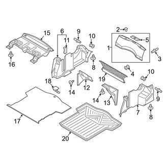 Lincoln OE - Rear Body & Floor - Interior Trim (Trunk Compartment), (Black Label / Premiere / Reserve / Select)