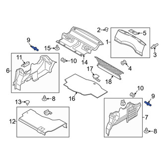 Lincoln OE - Trunk Trim Scuff Plate Stud