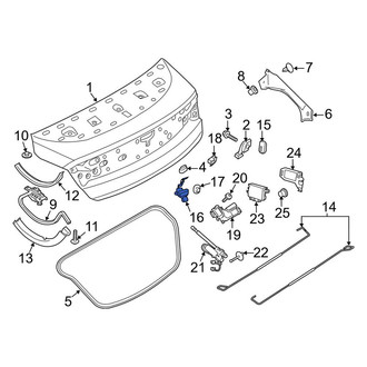 Lincoln OE - Rear Deck Lid Latch