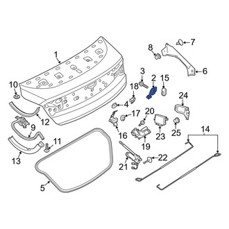 Lincoln OE - Rear Deck Lid Stop Buffer