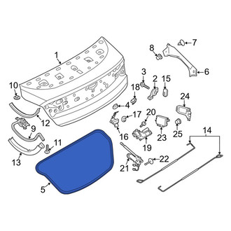 Lincoln OE - Rear Deck Lid Seal