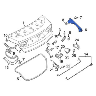 Lincoln OE - Rear Left Upper Trunk Trim Panel