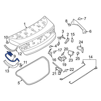 Lincoln OE - Rear Left Deck Lid Hinge