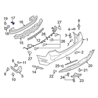 Lincoln OE - Front Bumper Impact Bar Bolt