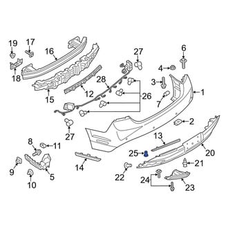 Lincoln OE - Bumper Impact Strip Clip