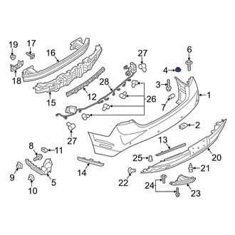 Lincoln OE - Bumper Cover Nut