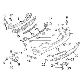 Lincoln OE - Rear Bumper - Bumper & Components