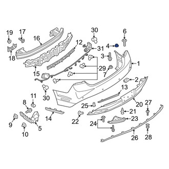 Lincoln OE - Bumper Cover Nut
