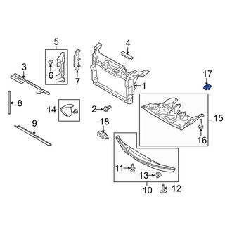 Lincoln OE - Radiator Support Splash Shield Nut