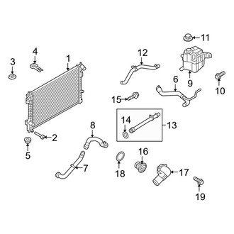 Lincoln OE - Cooling - Radiator & Components (3.5L)