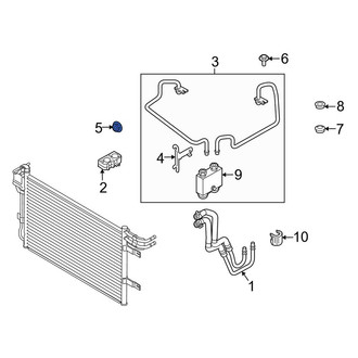 Lincoln OE - Automatic Transmission Oil Cooler Hose Nut