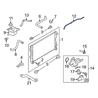 Lincoln OE - Engine Coolant Overflow Hose